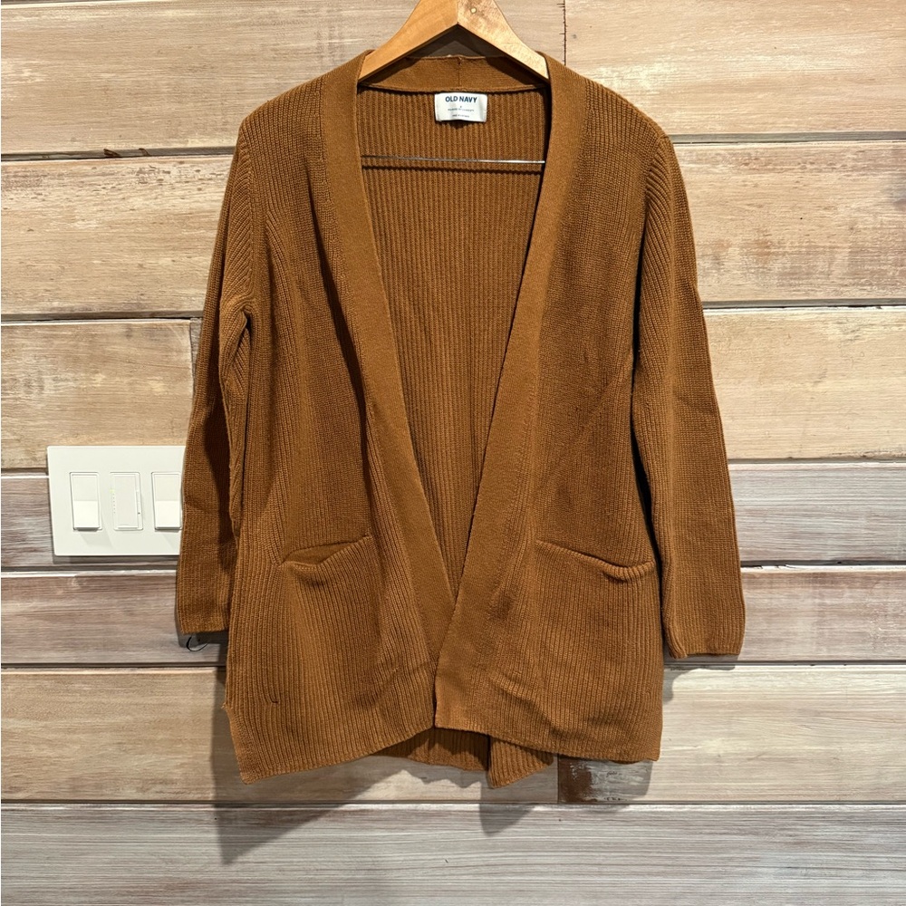 Old Navy Tan Open-Front Cardigan Size Small